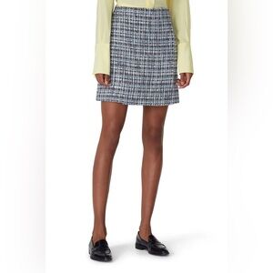 Adam Lippes Collective Blue Tweed Skirt
